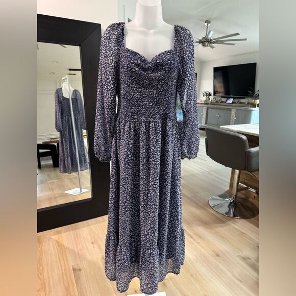 Jessica Simpson Long Sleeve Floral Dress. Extra Large - Picture 2 of 11